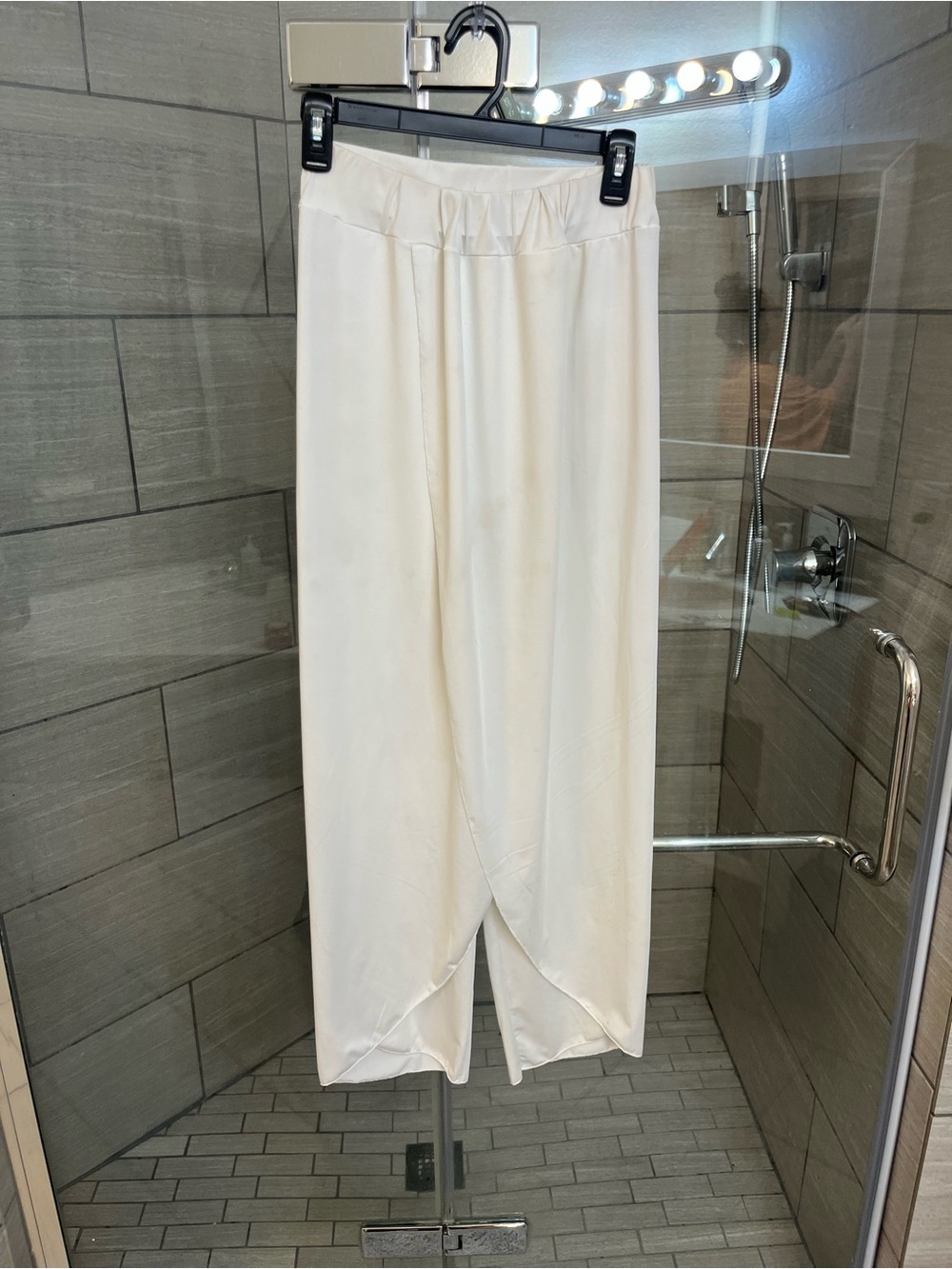 Cream Wrap-Front Maxi Skirt womens xl but fits like a small